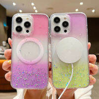 เคสโทรศัพท์แวววาวของ HOCE สำหรับ iPhone 14 13 12 Pro Max กับเคสดาวแวววาวไล่ระดับสีสำหรับเคสป้องกัน Transaprent 14 13 12 Pro