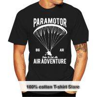 Paramotor เสื้อยืด100% คอกลมแขนสั้นชุดลำลองย้อนยุคใหม่เสื้อคอกลมพิมพ์ลายแฟชั่นเสื้อ100% คอกลมผ้าคอตตอนใหม่ฤดูร้อน