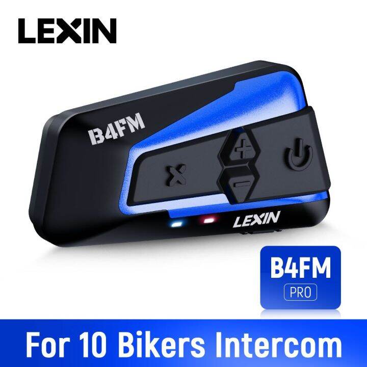 Lexin B4fmX Motorcycle & Helmet Headset 10 Rider 2000M