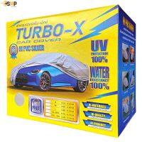 RAC ผ้าคลุมรถยนต์  ผ้าคลุมรถ TURBO - X Car Cover มี 5ไซส์ สำหรับรถยนต์ทุกขนาด ผ้าคลุมรถยนต์ กันแดด รังสีUV กันน้ำ พร้อมส่ง เนื้อผ้าอย่างดี  ผ้าคลุมกันแดดรถ ผ้าคลุมรถ