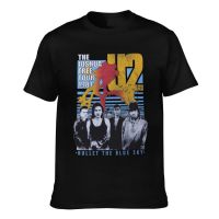 Hot sale The U2 rock band graphic Mens 100% Cotton Round Neck Short Sleeve T-Shirt  Adult clothes