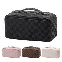 【jw】☋❀✉  Leather Large-Capacity Outdoor Makeup Washbag