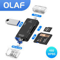 Olaf 6 In 1 Card Reader USB 3.0เพื่อพิมพ์ Csdtf Memory Card Adapter สำหรับศัพท์มือถืออุปกรณ์แล็ปท็อปมัลติฟังก์ชั่ Cardreader