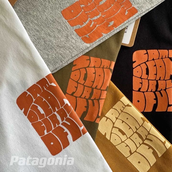 ฮูดดี้-patagonia-northwest-waters-northwest-waters-ผู้ชายและผู้หญิงเสื้อยืดแขนสั้นเสื้อยืดแนวโน้มในฤดูร้อน