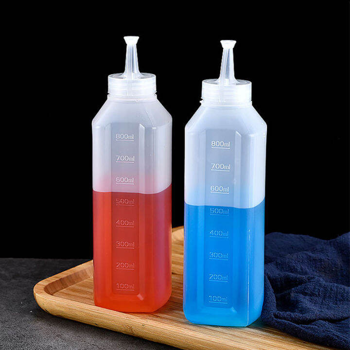 【HOMP】Plastic Squeeze Sauce Bottle Food Grade Large Diameter Jam Bottle