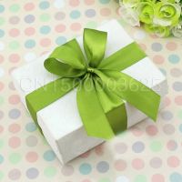 ；‘。、’ 25 Yards/Roll Fruit Green Single  Satin Rion Wholesale Gift Wrapping Christmas Handmade DIY Rions