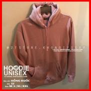 Áo Khoác Nỉ Bông Hoodie Trơn Unisex 2T Store - Nón May Đắp 2 Lớp