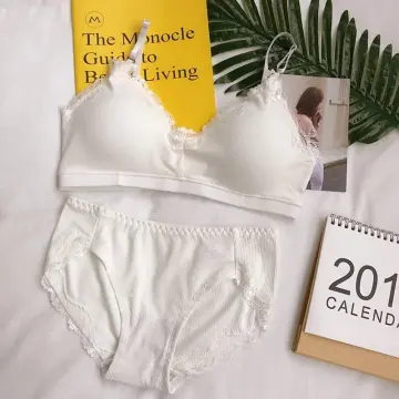 2PCS Sexy Women Letter Print Sports Underwear Panties Bra Set