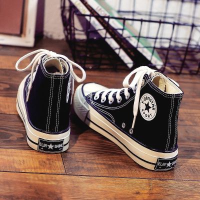 ☸ 2023 autumn new high-top canvas shoes womens shoes summer Korean version all-match spring and autumn cloth shoes sports shoes womens models