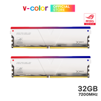 v-color Manta XSky RGB ROG Certified 32GB (16GBx2) DDR5 Bus 7200MHz Silver Copper Alloy (CL36)