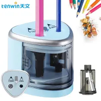 【YY】Tenwin New Two-hole Electric Automatic Pencil Sharpener Switch Pencil Sharpener Home Office School Supplies Stationery Art