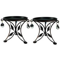 2X Mini Countertop Plant Stand Metal Potted Plant, Decorative Flower Pot Rack Indoor Outdoor Bracket