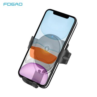 FDGAO 30W Wireless Car Charger Gravity Car Phone Holder For Samsung S22 Fast Charging Stand For iPhone 14 13 12 11 XS XR X 8 Car Chargers