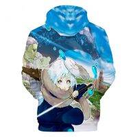 เสื้อกันหนาวมีฮู้ดพิมพ์ลายอนิเมะ Rimuru Tempest That Time I Got Reincarnated As A Slime 3D สําหรับผู้ชาย