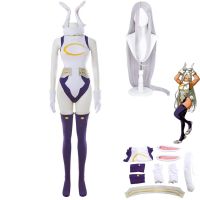 Anime My Hero Academia Miruko Cosplay Costume Rabbit Hero Wig Tight Printing Jumpsuits Woman Sexy Kawaii Carnival Party Suit