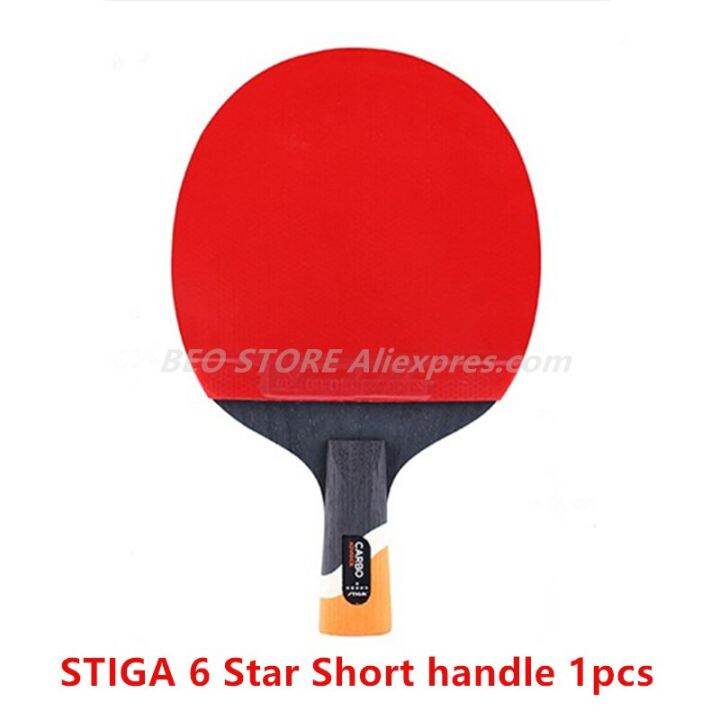 STIGA 6 Star Racket Offensive Professional Carbon Original Stiga Table