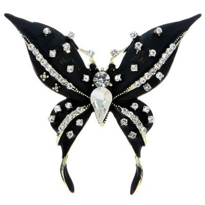 CINDY XIANG Rhinestone butterfly Brooches For Women Insect Pin 2 Colors Available Fashion Jewelry New 2023