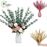 [AYIQ Flower Shop] 20ชิ้นต้นยูคาลิปตัสใบไม้ตกแต่งเทียมกิ่งไม้เขียวขจีสำหรับตกแต่งบ้าน Wed Parti