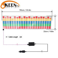 OKEEN LED Car Windshield Sound Activated Equalizer Car Neon EL Light Music Rhythm Flash Lamp Sticker Styling With Control Box