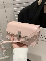 This years popular bag womens new 2023 high-end small square bag foreign style versatile texture niche one-shoulder Messenger bag 【QYUE】