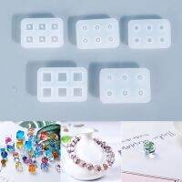 【CC】 New Product Mirror Resin Glue Mold 6 Silicone Earrings