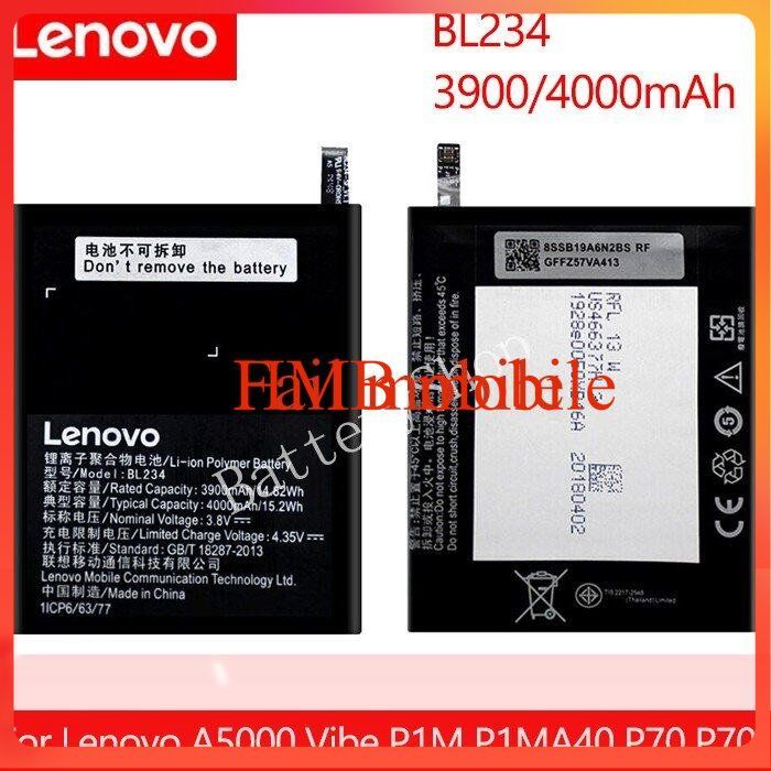 แบตเตอรี่-lenovo-a5000-vibe-p1m-p1ma40-p70-p70t-p70-t-p70a-p70-a-bl234-3900-4000mah-akku-li-ion