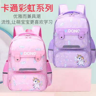 [COD] 2022 School Students Cartoon G irls 3rd to 6th rade Spine Protector Lightening Childrens Mens and Womens Backpacks