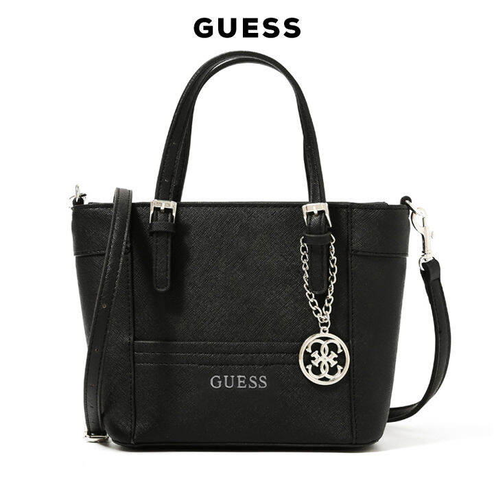 GUESS Delaney Classic Petite Tote - Women Handbag Sling Bag Crossbody  Messenger Shoulder Bags Vegan Leather PU Faux Leather Strap Imported Brands  Gifts Ideas Hadiah Beg Tangan (Black / Navy / Orange) | Lazada