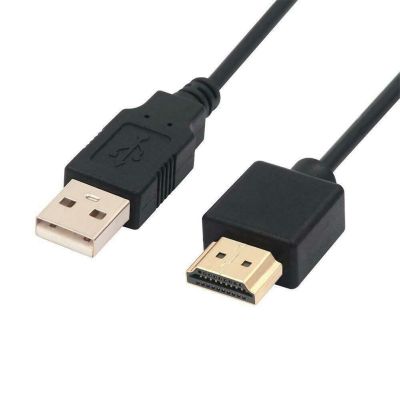 USB Power Cable To HDMI-Compatible Male To Male Charger Cords Charging Cable Splitter Adapter For Smart Device USB 2.0 To HDMI