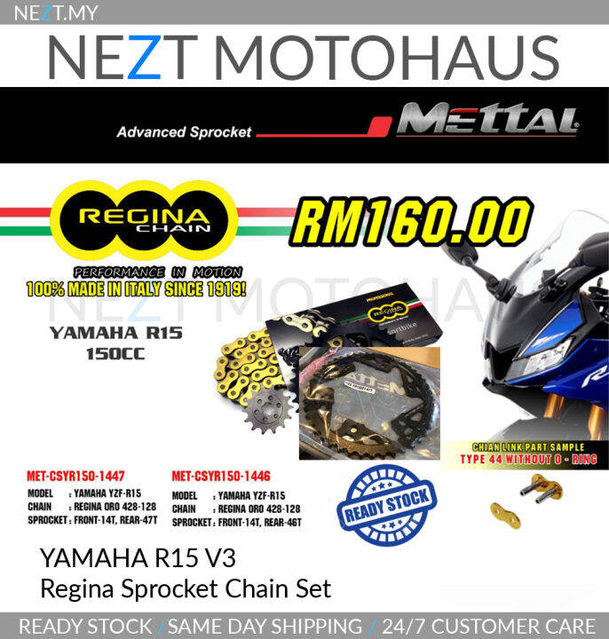 Yamaha R15 V3 Regina Sprocket Chain Set Lazada