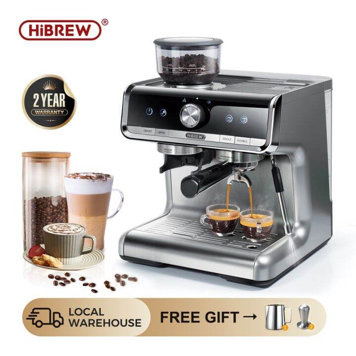HiBREW Express Espresso Coffee Machine19 Bar Cafetera Commercial Level