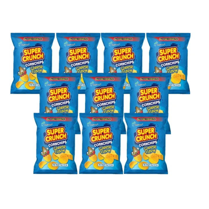 Super Crunch Corn Chips Cheesiest Flavor 55g x 5 Pack of 2 Lazada PH
