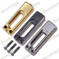 WK-6 Pcs Guitar Tremolo Bridge Saddles for Electric Guitar / Strings through Saddles / Black Chrome for choose