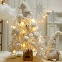 [COD] 2022 white flocking tree 60cm falling snow decorations ins style