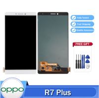 OPPO R7 Plus จอ LCD แท้และประกอบเครื่องอ่านพิกัดเต็มรูปแบบสำหรับ OPPO R7Plus หน้าจอสัมผัส LCD