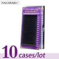 Nagaraku ขนตาปลอมคุณภาพสูง 10 ชิ้น/ชุด Cilios