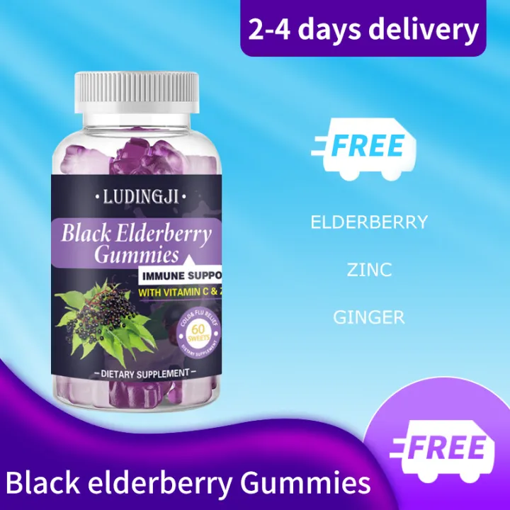 Black Elderberry Gummies · Improve immunity with Vitamin C & Zinc