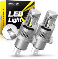 AUXITO Q16 2Pcs H4ไฟหน้ารถมอเตอร์ไซค์แบบ Led 100W 20000Lm Super Bright H4 9003 Hb2ไฟหน้ารถไฟหน้ารถหลอดไฟ