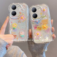 สวยๆ เคสโทรศัพท์ Phone Case VIVO Y36 Y27 Y78 Y02 Y02A Y02T T1 Pro 5G 4G เคส เทรนด์ใหม่การ์ตูน3D แฟชั่นตุ๊กตาทิวลิปเลนส์ป้องกันซิลิโคนนิ่ม เคสโทรศัพท Cover 2023