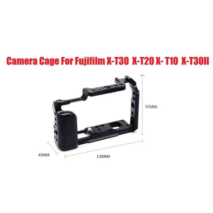 aluminum-camera-cage-for-fujifilm-fuji-x-t30-x-t20-x-t10-x-t30ii-protective-cage-accessories-quick-release-plate