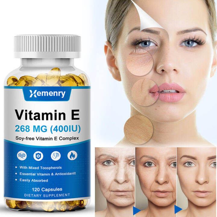 Vitamin E Capsules, isang timpla ng mahahalagang bitamina at