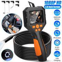 Hd 1080จุด Led มือถือ Borescope 2.8นิ้วหน้าจอ Ips 8มิลลิเมตรกล้องตรวจสอบอุตสาหกรรม Endoscope สำหรับซ่อมรถยนต์