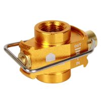 2X Camping Gas Saver Plus Gas Converter Shifter Refill Flat Tank Conversion Adapter Camping Gas Adapter Valve,Golden