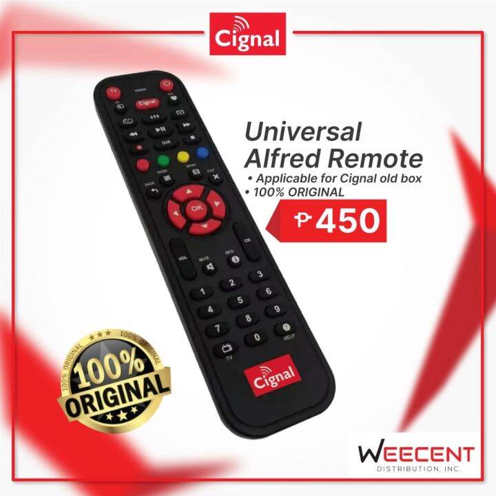 Cignal TV Digibox Universal Alfred Remote Control Lazada PH