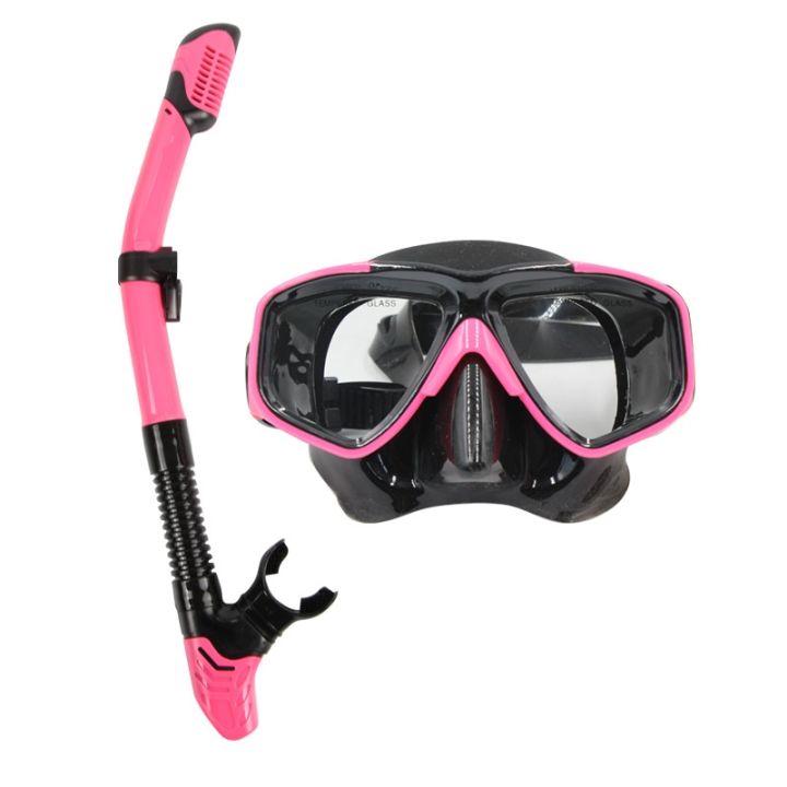 cod-snorkeling-goggles-snorkel-high-definition-tempered-glass-full-dry-adult-teenager-training-equipment