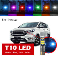 W5W LED T10 1Ps สำหรับไฟประตูด้านข้างของโตโยต้ารุ่นอินโนวาไฟหน้าขนาดเล็กบูทรถยนต์ไฟป้ายทะเบียนรถ