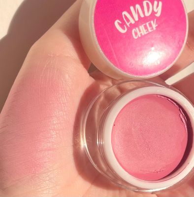 บลัชออนสีบาร์บี้ ทาแก้ม ตา ปาก candy cheek blush on เครื่องสำอางผญ