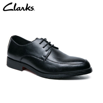 Clarks_Mens Dress Bensley Cap Leather Derby Shoes