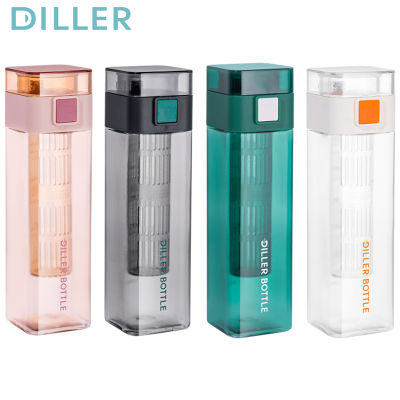 Diller Tritan ขวดน้ํา พร้อมฝาปิด กันรั่วซึม ไร้ BPA สําหรับดื่ม (610/740 มล.) DB2316
