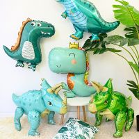 New Year 3D Walking Dinosaur Balloon Happy Birthday Boy Jungle Party Birthday Party Decoration Toy Aluminum Foil Balloons Balloons